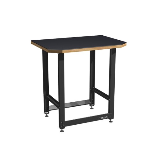 Верстак с металлической столешницей СОРОКИН Small и траверсами для хранения мотоколес 35.23