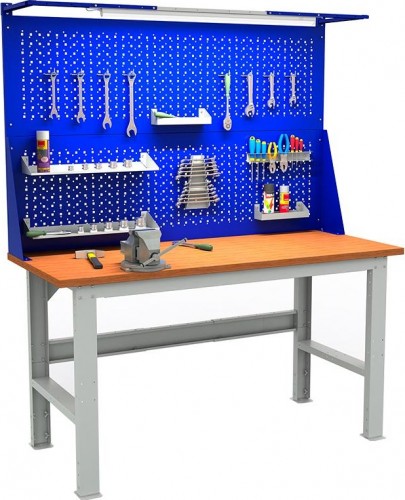 Верстак слесарный бестумбовый ПРАКТИК Expert (№607) W160.F2/F2.021