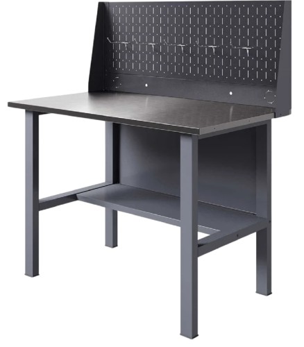 Верстак слесарный бестумбовый GREENBERG VERSTAK_T0_P1_1200 с перфопанелью одинарной