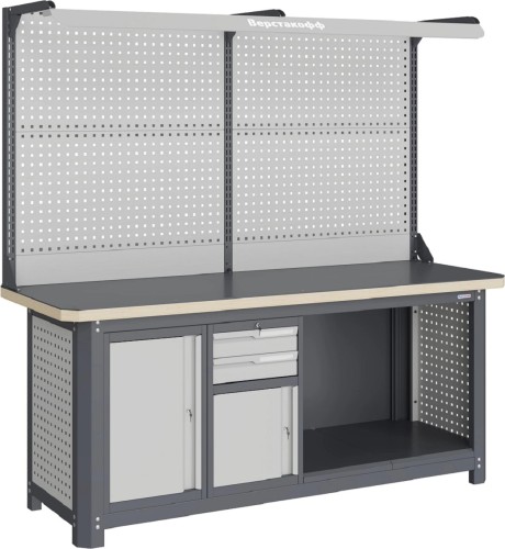 Верстак слесарный четырехтумбовый ВЕРСТАКОФФ MCN 2052.S79.11-2F 111326