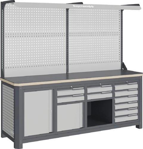 Верстак слесарный четырехтумбовый ВЕРСТАКОФФ MCN 2052.S2679.2-2F 111318