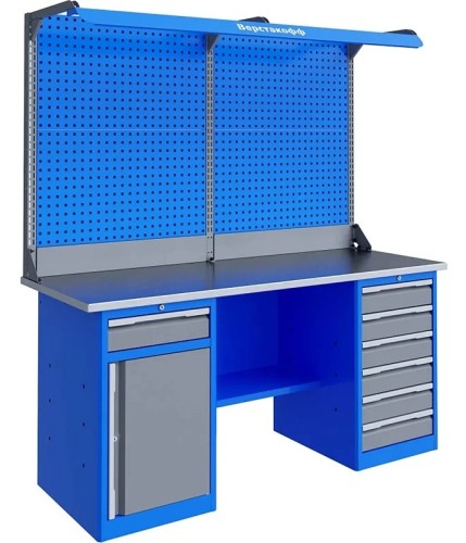 Верстак слесарный двухтумбовый ВЕРСТАКОФФ TNC 201.68.3-2F 125427