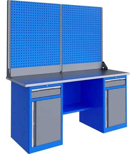 Верстак слесарный двухтумбовый ВЕРСТАКОФФ TNC 201.88.3-2 125438