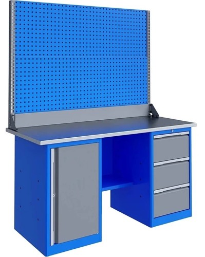 Верстак слесарный двухтумбовый ВЕРСТАКОФФ TNC 161.37.1-2 125241