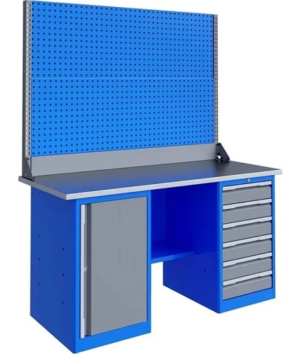 Верстак слесарный двухтумбовый ВЕРСТАКОФФ TNC 161.67.1-2 125254