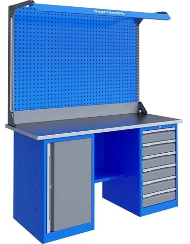 Верстак слесарный двухтумбовый ВЕРСТАКОФФ TNC 161.67.1-2F 125211