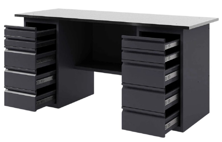 Верстак слесарный двухтумбовый GREENBERG VERSTAK_Y2_1800 с ящиками - изображение 2