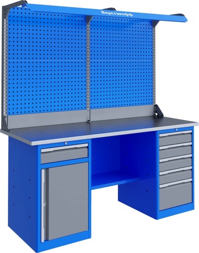 Верстак слесарный двухтумбовый ВЕРСТАКОФФ TNC 181.58.2-2F 125337