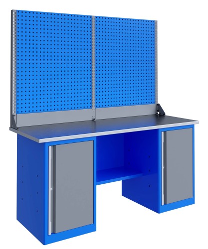 Верстак слесарный двухтумбовый ВЕРСТАКОФФ TNC 201.77.3-2 125430