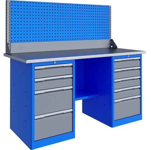 Верстак слесарный двухтумбовый ВЕРСТАКОФФ TNC 201.45.3-1 125385