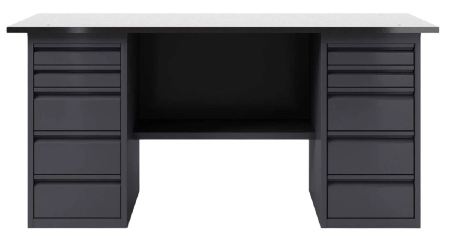 Верстак слесарный двухтумбовый GREENBERG VERSTAK_Y2_2000 с ящиками - изображение 3