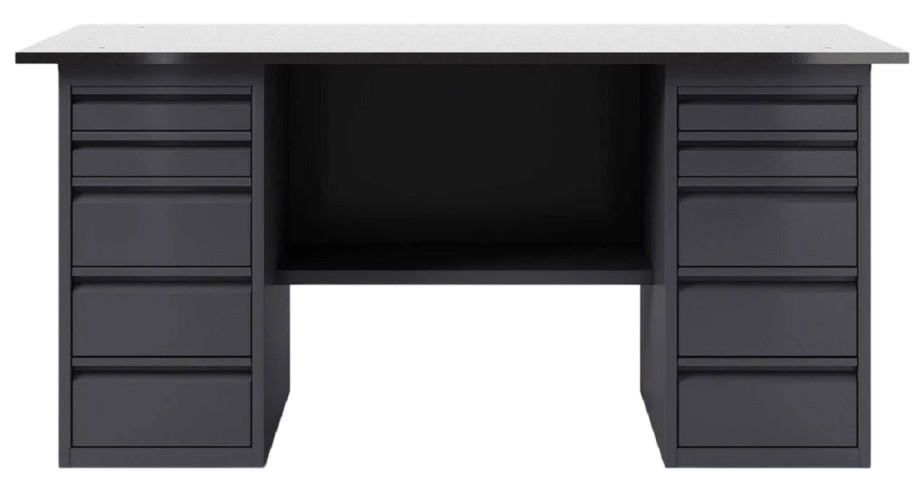 Верстак слесарный двухтумбовый GREENBERG VERSTAK_Y2_1800 с ящиками - изображение 3