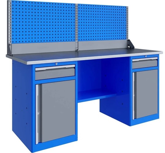 Верстак слесарный двухтумбовый ВЕРСТАКОФФ TNC 201.88.3-1 125437