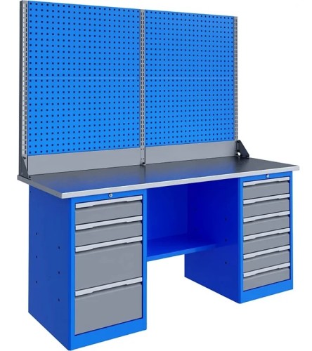 Верстак слесарный двухтумбовый ВЕРСТАКОФФ TNC 201.46.3-2 125390