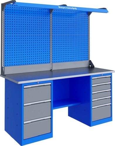 Верстак слесарный двухтумбовый ВЕРСТАКОФФ TNC 181.35.2-2F 125273