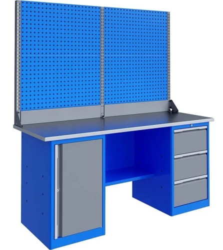 Верстак слесарный двухтумбовый ВЕРСТАКОФФ TNC 201.37.3-2 125374