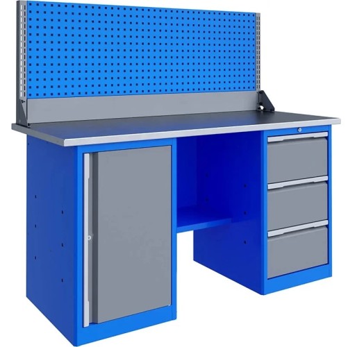 Верстак слесарный двухтумбовый ВЕРСТАКОФФ TNC 201.37.3-1 125366