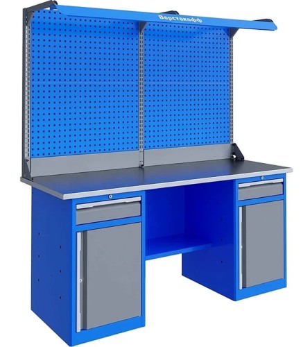 Верстак слесарный двухтумбовый ВЕРСТАКОФФ TNC 181.88.2-2F 125345