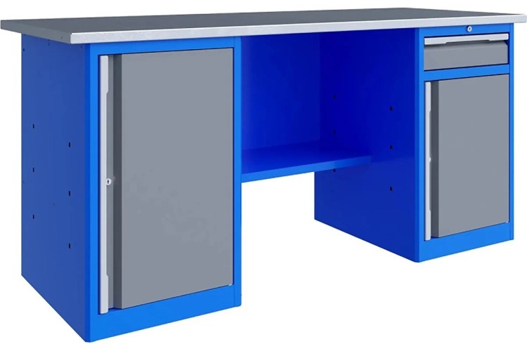 Верстак слесарный двухтумбовый ВЕРСТАКОФФ TNC 201.78.3 125432