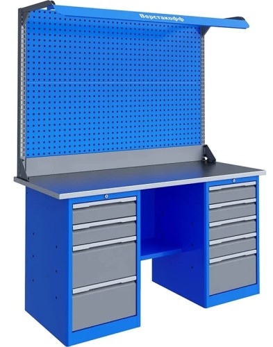 Верстак слесарный двухтумбовый ВЕРСТАКОФФ TNC 201.45.3-2F 125387