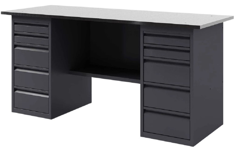 Верстак слесарный двухтумбовый GREENBERG VERSTAK_Y2_1800 с ящиками