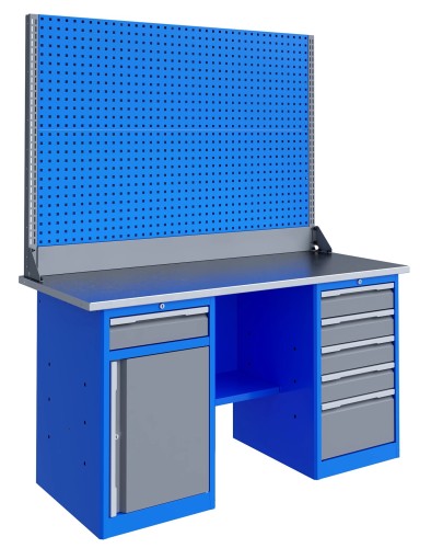 Верстак слесарный двухтумбовый ВЕРСТАКОФФ TNC 161.58.1-2 125252