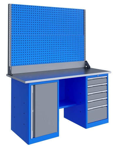 Верстак слесарный двухтумбовый ВЕРСТАКОФФ TNC 161.57.1-2 125251