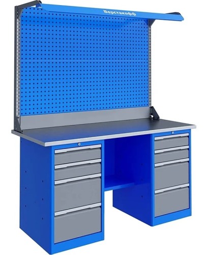 Верстак слесарный двухтумбовый ВЕРСТАКОФФ TNC 161.44.1-2F 125178