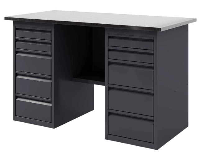 Верстак слесарный двухтумбовый GREENBERG VERSTAK_Y2_1400 с ящиками