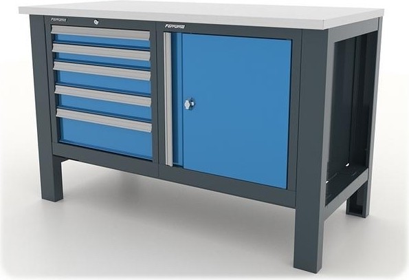 Верстак слесарный двухтумбовый FERRUM "PREMIUM" 11.3105 красный 11.3105