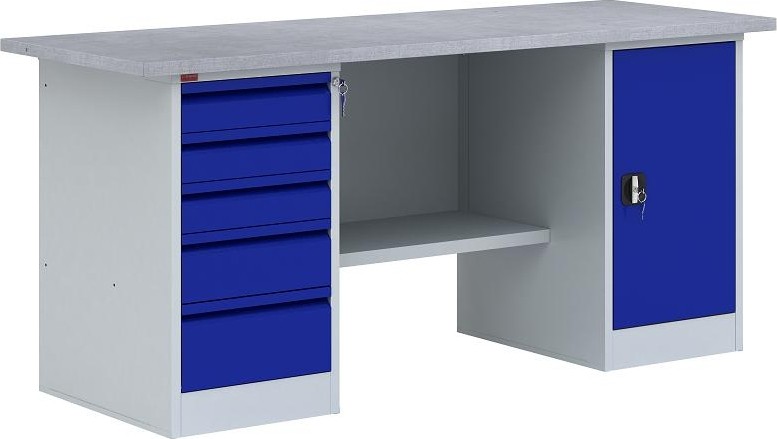 Верстак слесарный двухтумбовый ПАКС ВП-4Т (ст-3;т-1;т-2т;к-3) ЦБ000006135