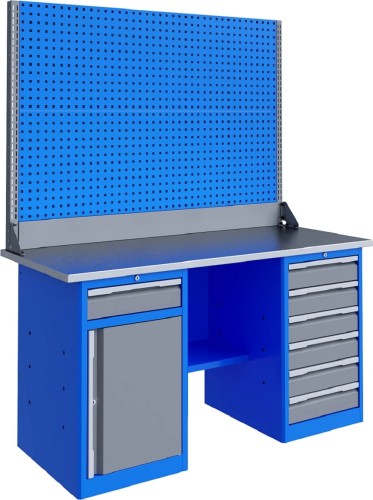 Верстак слесарный двухтумбовый ВЕРСТАКОФФ TNC 161.68.1-2 125258