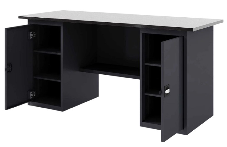 Верстак слесарный двухтумбовый GREENBERG VERSTAK_Т2_2000 с дверцей - изображение 2