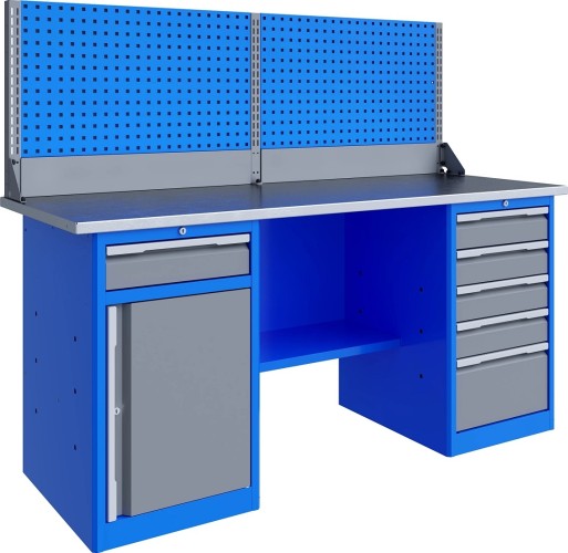 Верстак слесарный двухтумбовый ВЕРСТАКОФФ TNC 181.58.2-1 125339