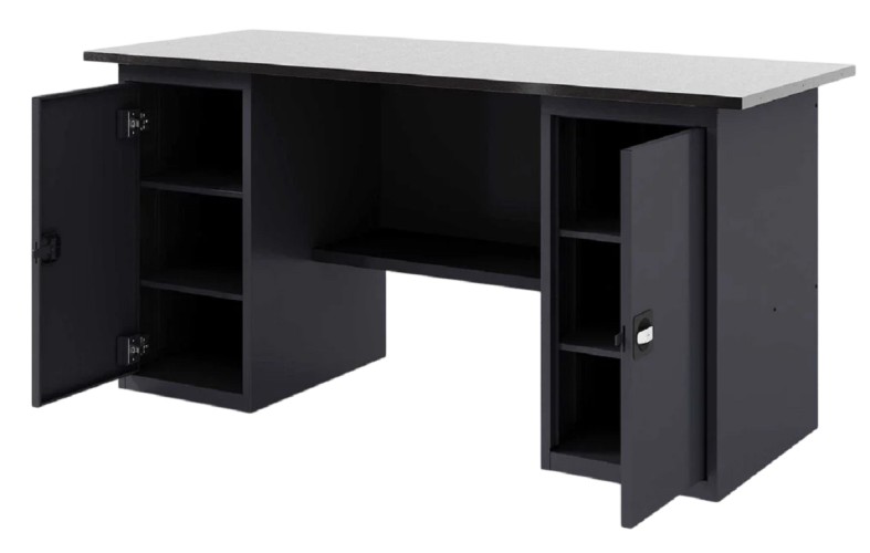 Верстак слесарный двухтумбовый GREENBERG VERSTAK_Т2_1800 с дверцей - изображение 2