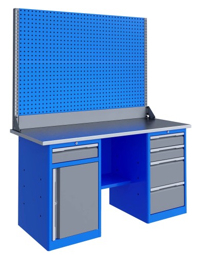 Верстак слесарный двухтумбовый ВЕРСТАКОФФ TNC 161.48.1-2 125247