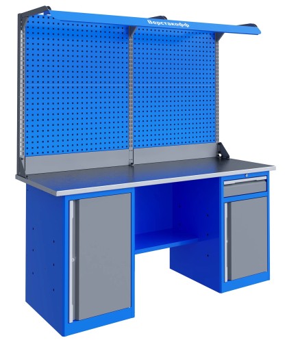 Верстак слесарный двухтумбовый ВЕРСТАКОФФ TNC 181.78.2-2F 125325