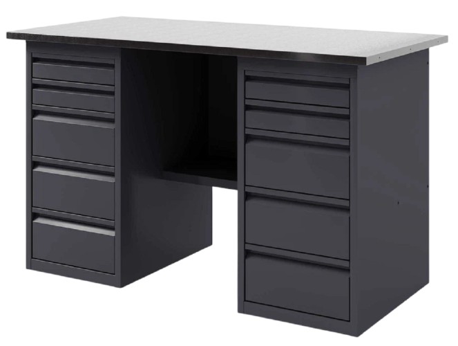 Верстак слесарный двухтумбовый GREENBERG VERSTAK_Y2_1600 с ящиками