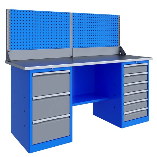 Верстак слесарный двухтумбовый ВЕРСТАКОФФ TNC 201.36.3-1 125362