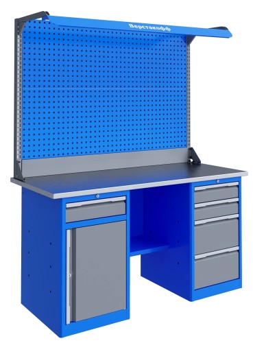 Верстак слесарный двухтумбовый ВЕРСТАКОФФ TNC 201.48.3-2F 125399