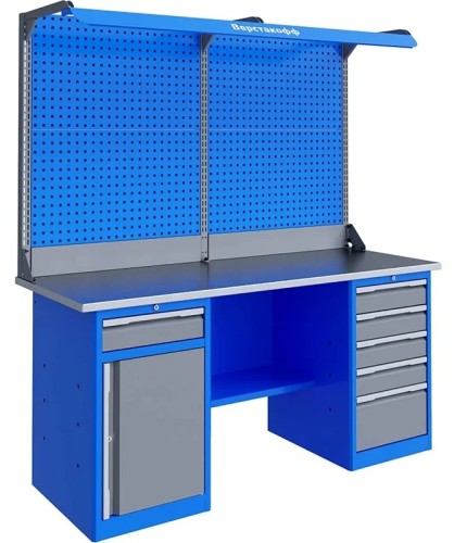 Верстак слесарный двухтумбовый ВЕРСТАКОФФ TNC 201.58.3-2F 125415