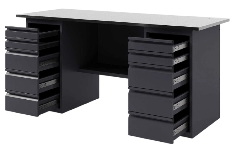 Верстак слесарный двухтумбовый GREENBERG VERSTAK_Y2_2000 с ящиками - изображение 2