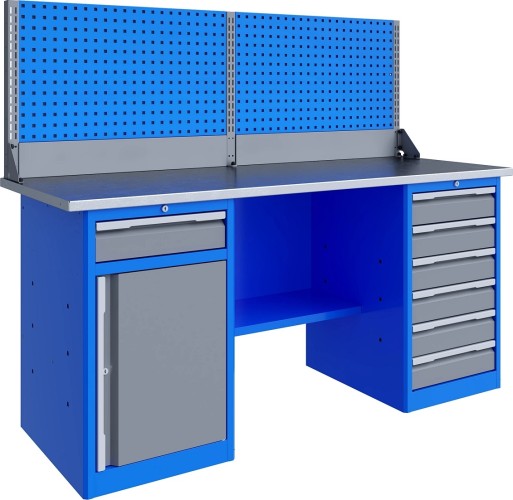 Верстак слесарный двухтумбовый ВЕРСТАКОФФ TNC 181.68.2-1 125343