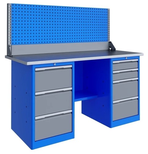 Верстак слесарный двухтумбовый ВЕРСТАКОФФ TNC 161.34.1-1 125162