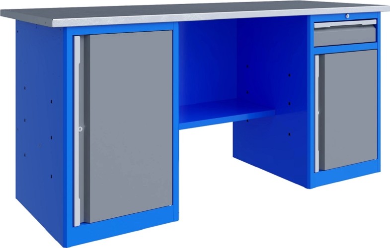 Верстак слесарный двухтумбовый ВЕРСТАКОФФ TNC 181.78.2 125328