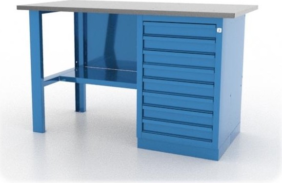 Верстак слесарный однотумбовый FERRUM "CLASSIC" 01.108L-5015 синий 01.108L-