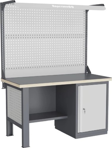 Верстак слесарный однотумбовый ВЕРСТАКОФФ FBK 1551.17.3-2F 216174