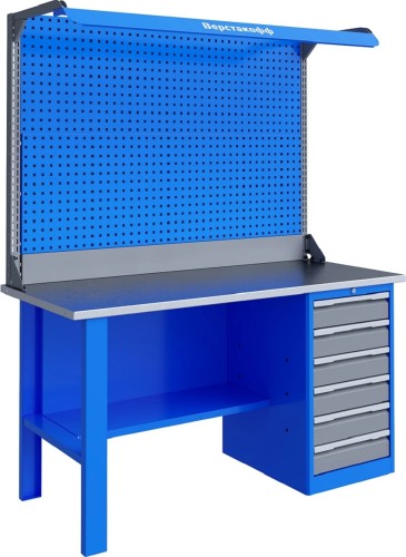 Верстак слесарный однотумбовый ВЕРСТАКОФФ TNC 161.16.3-2F 125151