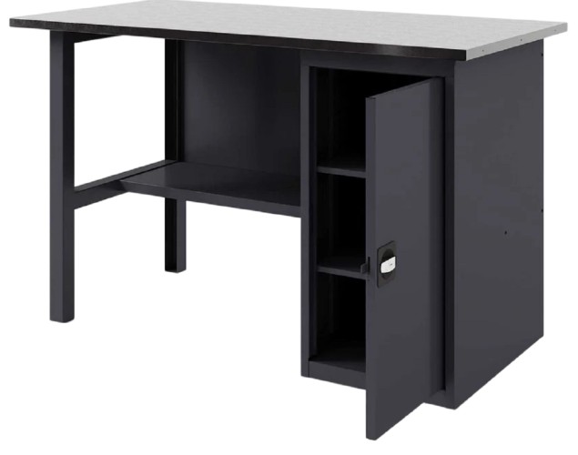 Верстак слесарный однотумбовый GREENBERG VERSTAK_Т1_1600 с дверцей