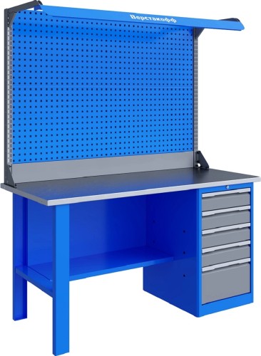 Верстак слесарный однотумбовый ВЕРСТАКОФФ TNC 161.15.3-2F 125148